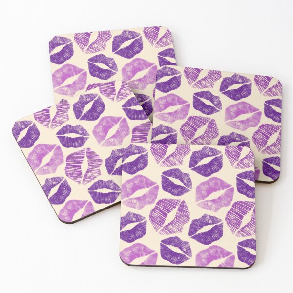 Item preview, Pattern Lips in Purple Lipstick designed and sold by CotodiStudio.