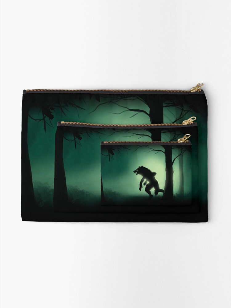 Alternate view of Midnight Stalk Zipper Pouch