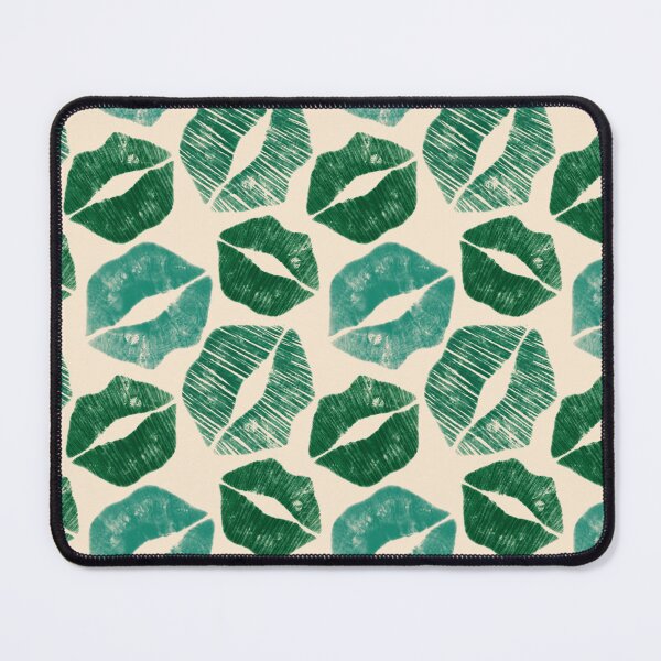 Item preview, Pattern Lips in Green Lipstick designed and sold by CotodiStudio.