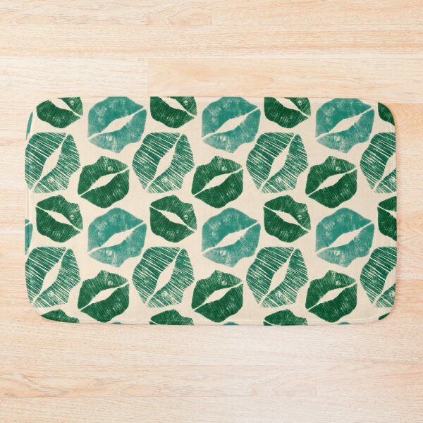 Item preview, Pattern Lips in Green Lipstick designed and sold by CotodiStudio.