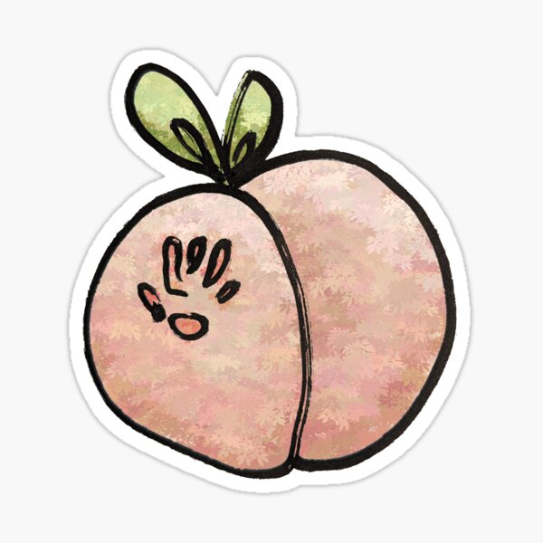 Handprint Cheeky Peachy Sticker
