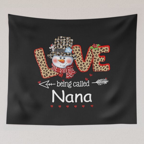 Item preview, Love being called Nana Snowman Christmas Leopard Xmas designed and sold by ricnikkiaavi.
