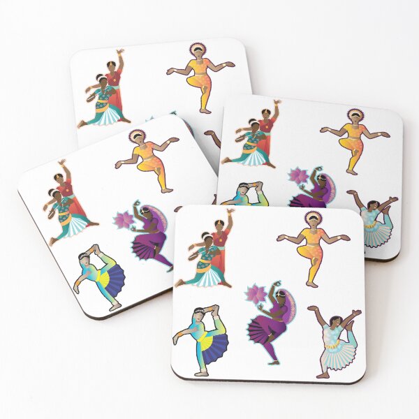 Item preview, Bharatanatyam : Classical Indian Dancers Set of 5 designed and sold by umasharda.