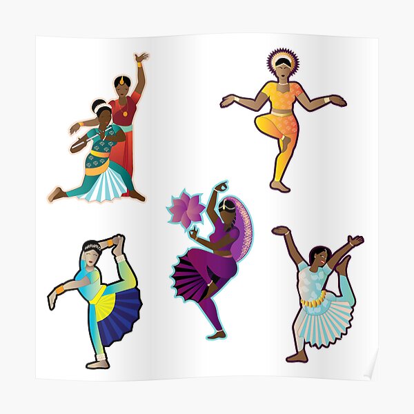 Indian Classical Dance Posters for Sale | Redbubble