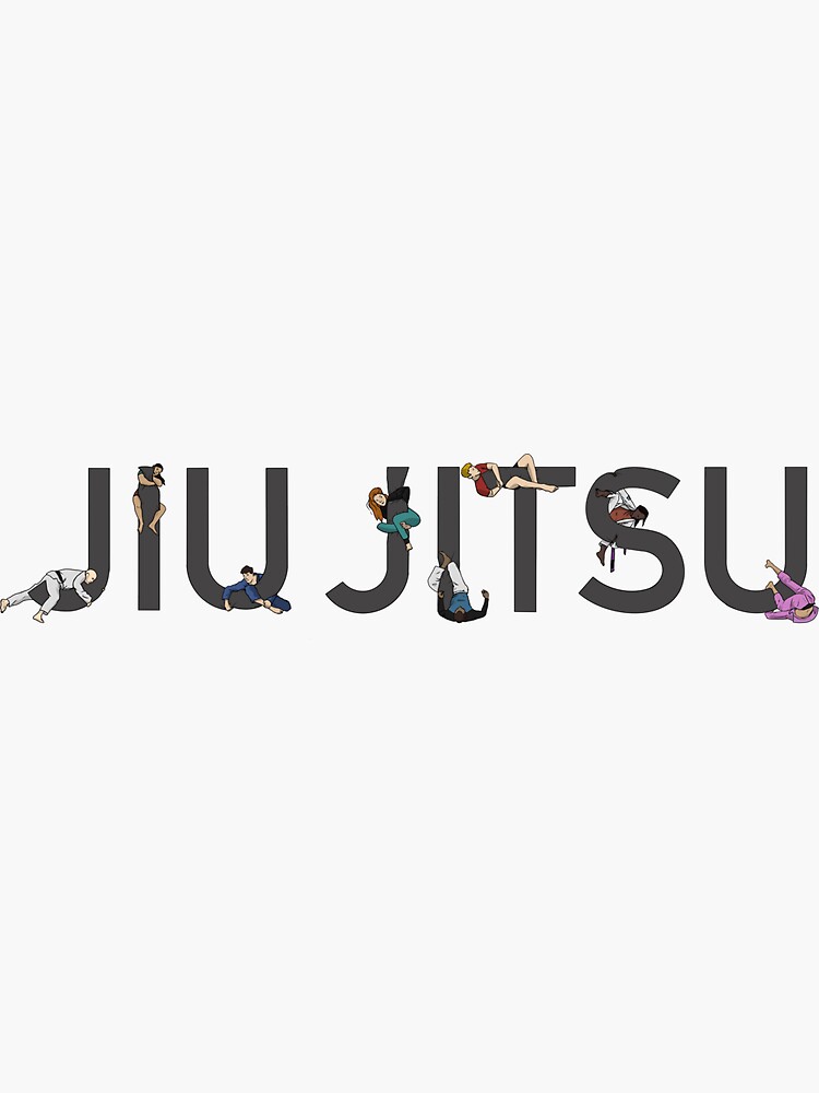 “Jiu Jitsu - The Font” Sticker for Sale by tommybgoode | Redbubble