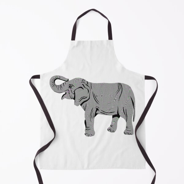 Item preview, Colorful TV Static Elephant designed and sold by Cora Gregory.