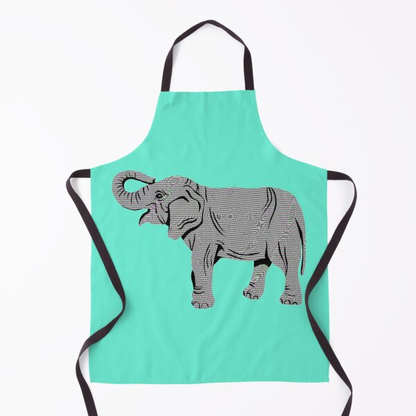 Item preview, Colorful TV Static Elephant Blue Version designed and sold by Cora Gregory.