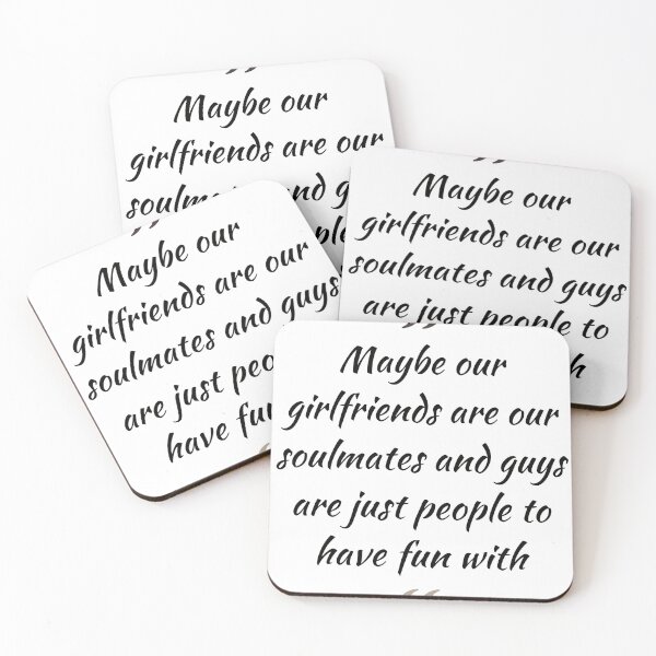 Item preview, Candace Bushnell - Maybe our girlfriends are our soulmates and guys are just people to have fun with - the best valentine quotes and sayings designed and sold by Zeeprint ★★★★★.