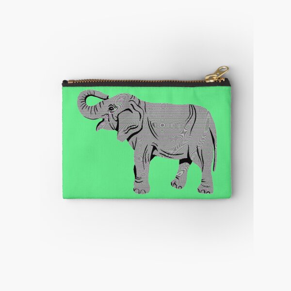 Item preview, Colorful TV Static Elephant Green Version designed and sold by Cora Gregory.
