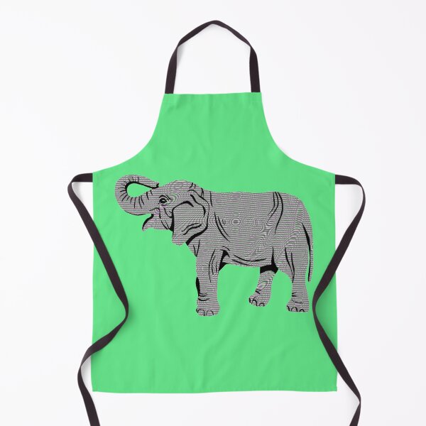 Item preview, Colorful TV Static Elephant Green Version designed and sold by Cora Gregory.