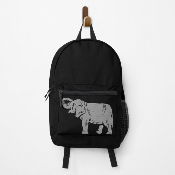 Item preview, Colorful TV Static Elephant Black Version designed and sold by Cora Gregory.