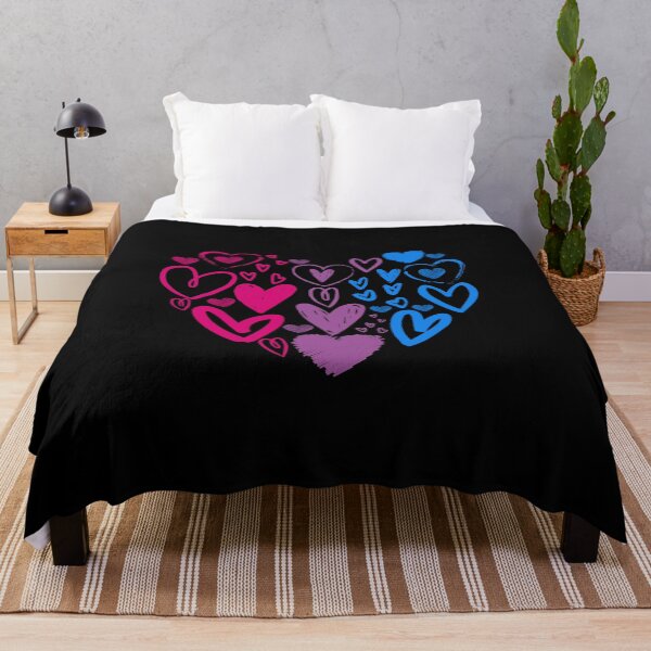 Item preview, Valentines Day Bi Hearts. Bisexual Pride designed and sold by Subtle Pride Shop.