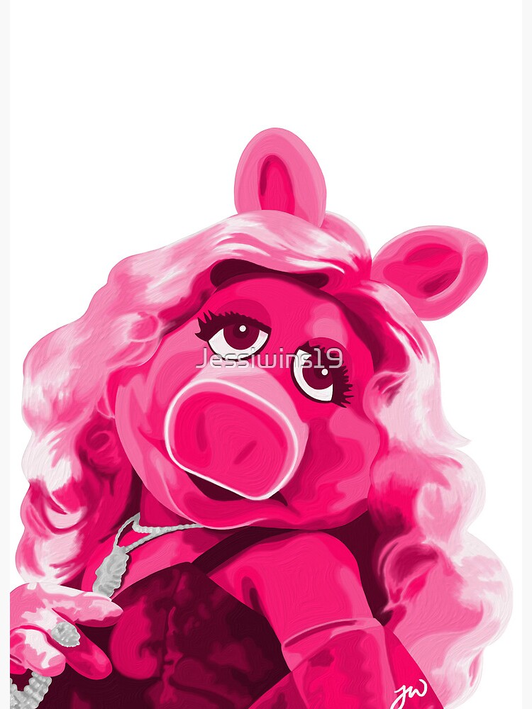 Miss Piggy Portrait Print the Muppets 