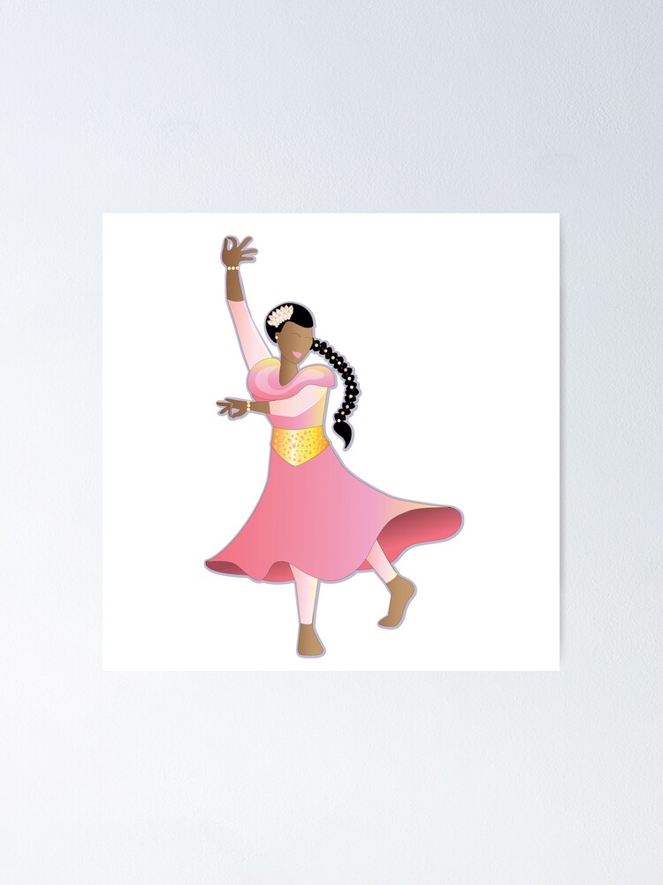 Bharatanatyam : Classical Indian Rose Dancer 