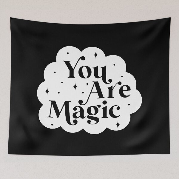 Item preview, You Are Magic - Black designed and sold by latheandquill.