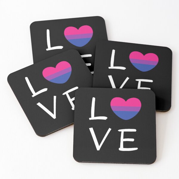 Item preview, LOVE Bi Heart. Bisexual Pride designed and sold by Subtle Pride Shop.