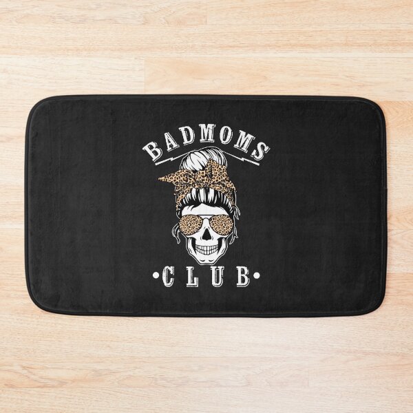 Item preview, Messy Hair Bun Bandana Skull Leopard Print Bad Moms Club Long Sleeve designed and sold by ricnikkiaavi.