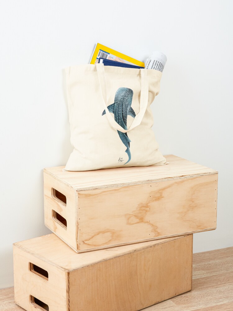 Thumbnail 4 of 5, Tote Bag, Whale Shark designed and sold by lucyluart.