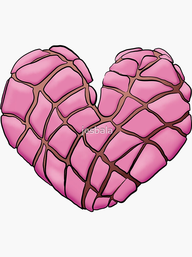 Concha heart pink straw topper