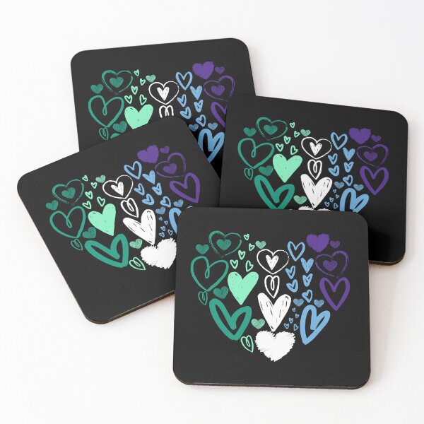 Item preview, Valentines Day Vincian Male Hearts. Gay Men Pride designed and sold by Subtle Pride Shop.