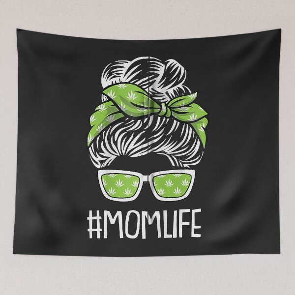Item preview, Mom-Life Mothers-Day Weed Marijuana Cannabis Pot-head Stoner Zip Hoodie designed and sold by ricnikkiaavi.