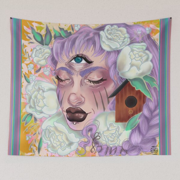 Item preview, May Flowers - large print  designed and sold by MidnightCaravan.