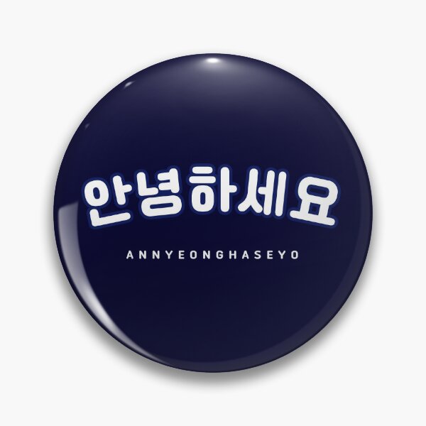 Item preview, Black Navy Annyeonghaseyo Shirt | 안녕하세요 | Korean Hangul Annyeonghaseyo Navy Font | Korean Alphabet | South Korea | North Korea designed and sold by KPopPopPop.