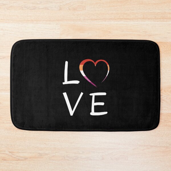Item preview, LOVE Lesbian Heart. Lesbian Pride designed and sold by Subtle Pride Shop.