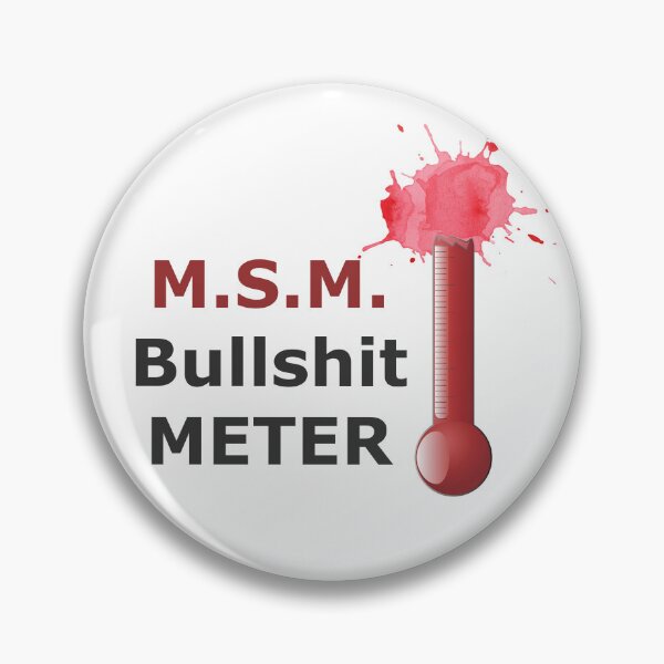 Artikelvorschau, Mainstream-Medien-Bullshit-Meter entworfen und verkauft von Facts-seen.
