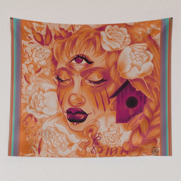 Item preview, May Flowers - vintage large print designed and sold by MidnightCaravan.