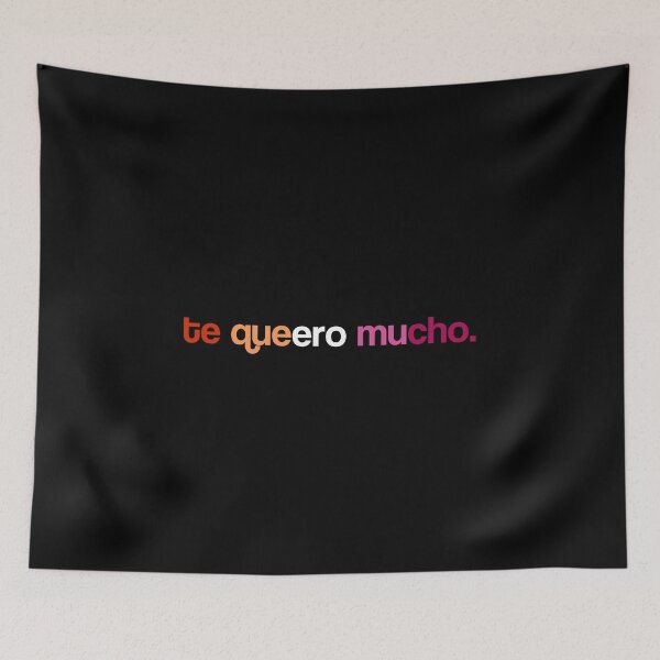 Item preview, te queero mucho. Lesbian Pride designed and sold by Subtle Pride Shop.