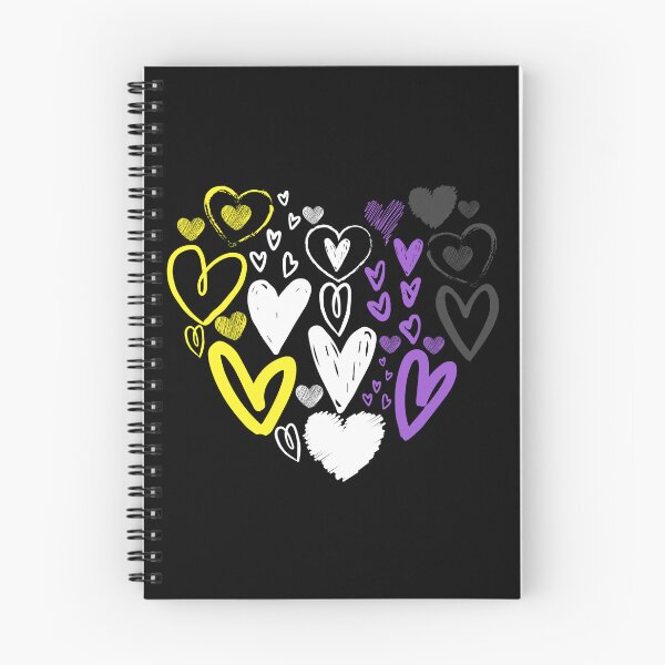 Item preview, Valentines Day Non Binary Hearts. Nonbinary Pride designed and sold by Subtle Pride Shop.