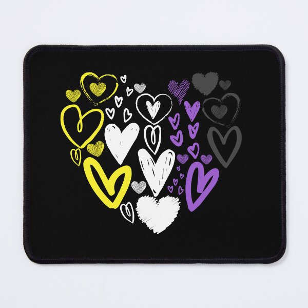 Item preview, Valentines Day Non Binary Hearts. Nonbinary Pride designed and sold by Subtle Pride Shop.