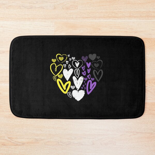Item preview, Valentines Day Non Binary Hearts. Nonbinary Pride designed and sold by Subtle Pride Shop.