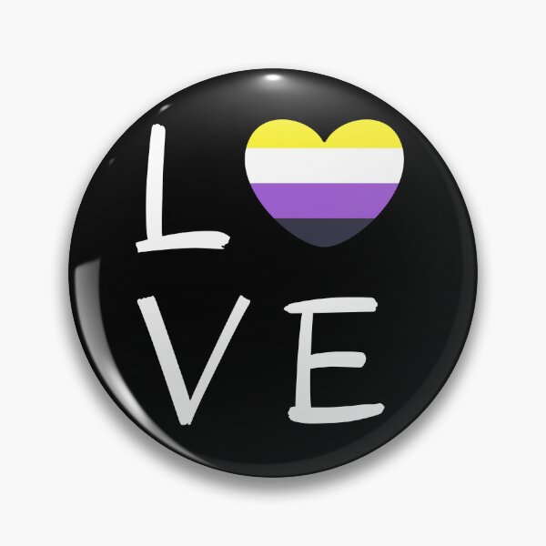 Item preview, LOVE Non Binary Heart. Nonbinary Pride designed and sold by Subtle Pride Shop.