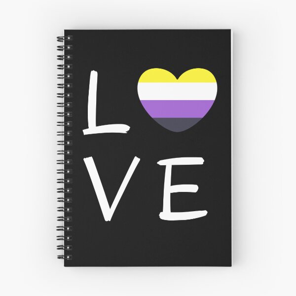 Item preview, LOVE Non Binary Heart. Nonbinary Pride designed and sold by Subtle Pride Shop.
