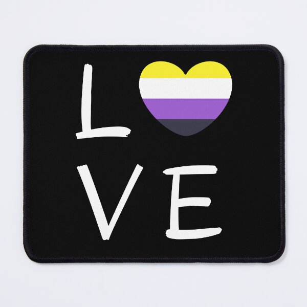 Item preview, LOVE Non Binary Heart. Nonbinary Pride designed and sold by Subtle Pride Shop.