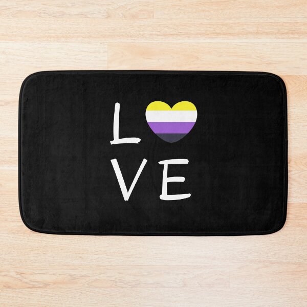 Item preview, LOVE Non Binary Heart. Nonbinary Pride designed and sold by Subtle Pride Shop.