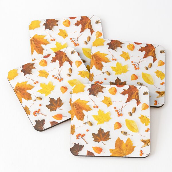 Item preview, beautiful spring summer leaves scattered designed and sold by Xippy Art.