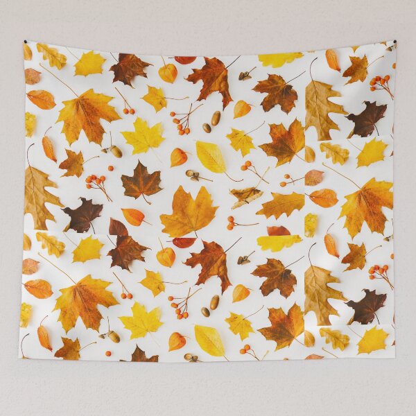 Item preview, beautiful spring summer leaves scattered designed and sold by Xippy Art.