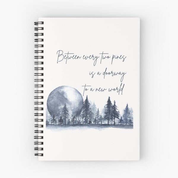 Item preview, Between every two pines is a doorway to a new world, Inspirational John Muir quote about life designed and sold by Auntieck.