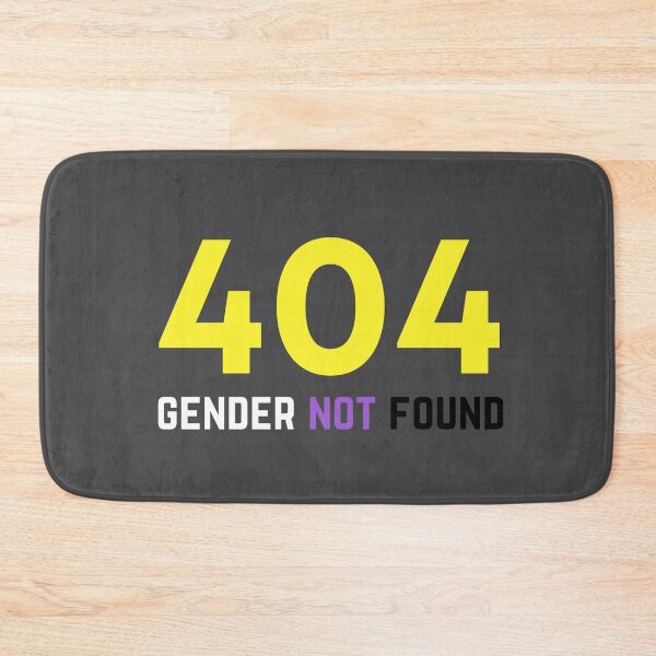 Item preview, 404 Gender Not Found Non Binary. Nonbinary Pride designed and sold by Subtle Pride Shop.