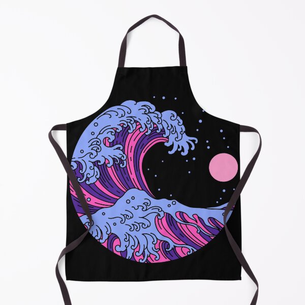 Item preview, Circular Japanese Wave Omni Sexual. Omnisexual Pride designed and sold by Subtle Pride Shop.