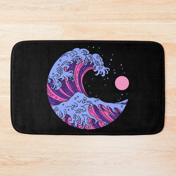 Item preview, Circular Japanese Wave Omni Sexual. Omnisexual Pride designed and sold by Subtle Pride Shop.