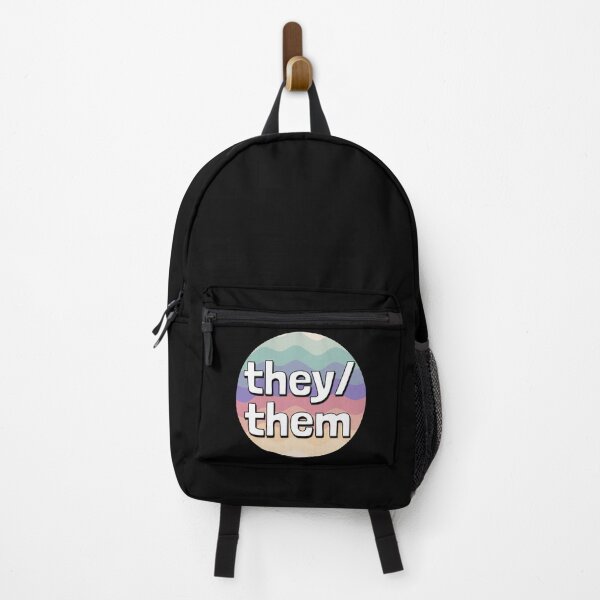Item preview, They Them Pronouns Gender Identity Pastel Multicoloured Waves designed and sold by cashewdays.