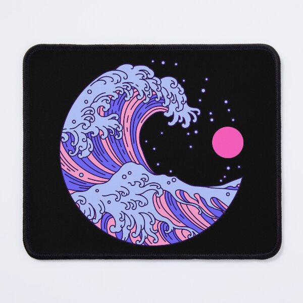 Item preview, Circular Japanese Wave Omni Sexual. Omnisexual Pride designed and sold by Subtle Pride Shop.