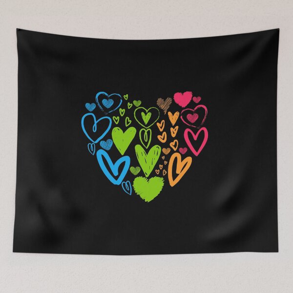 Item preview, Valentines Day Pan Romantic Hearts. Panromantic Pride designed and sold by Subtle Pride Shop.