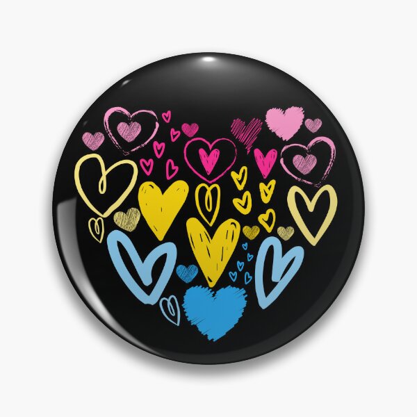 Item preview, Valentines Day Pan Romantic Hearts. Panromantic Pride designed and sold by Subtle Pride Shop.