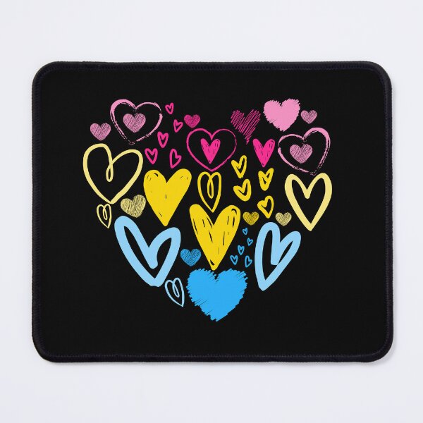 Item preview, Valentines Day Pan Romantic Hearts. Panromantic Pride designed and sold by Subtle Pride Shop.