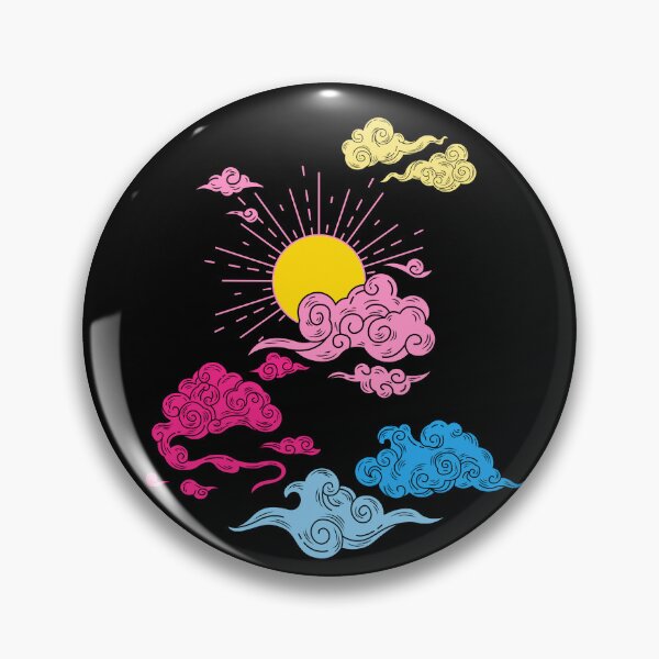 Item preview, Sun and Clouds Pan Romantic. Panromantic Pride designed and sold by Subtle Pride Shop.
